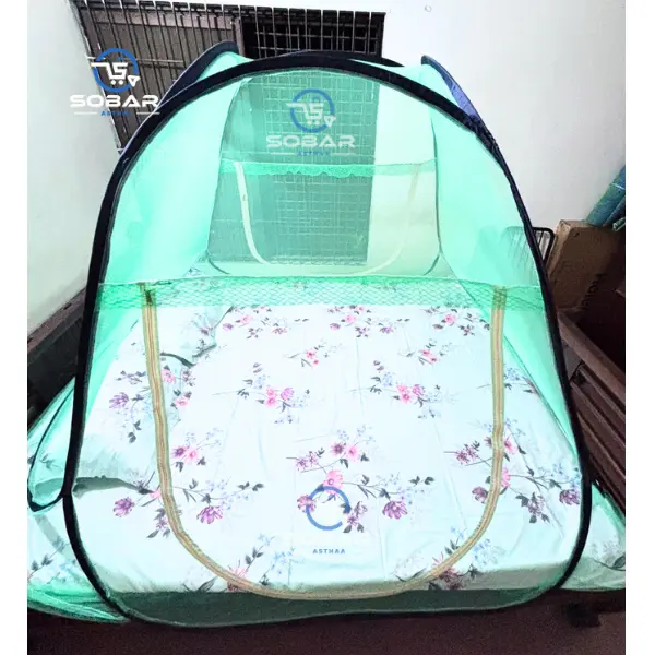 Ghore Folding Moshari Double Sky Blue - Image 4