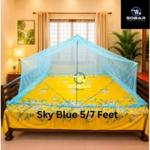 Pop Up Folding Moshari Family Size Sky Blue 6/7 Feet